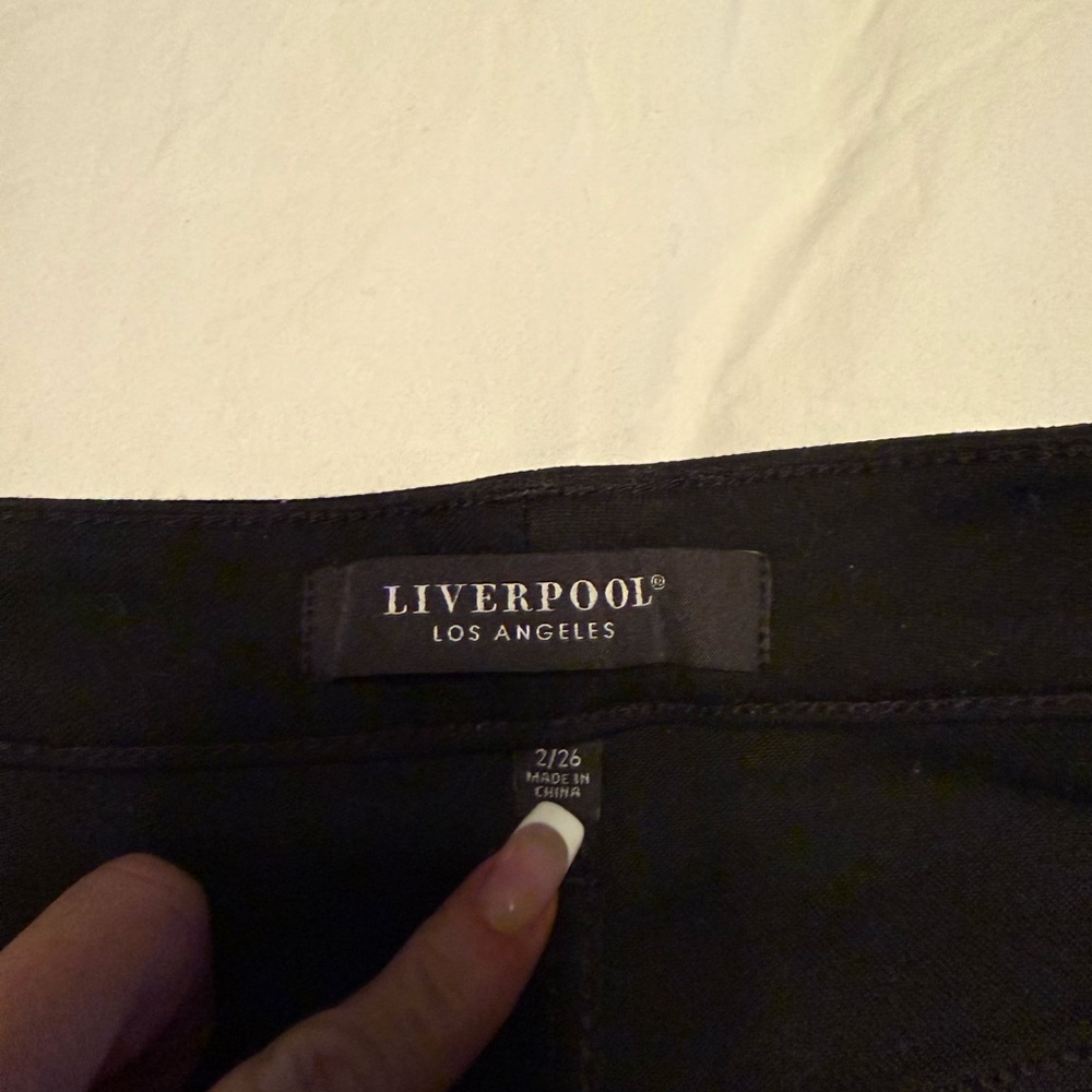 Liverpool Black Flare & Wide Leg Jeans